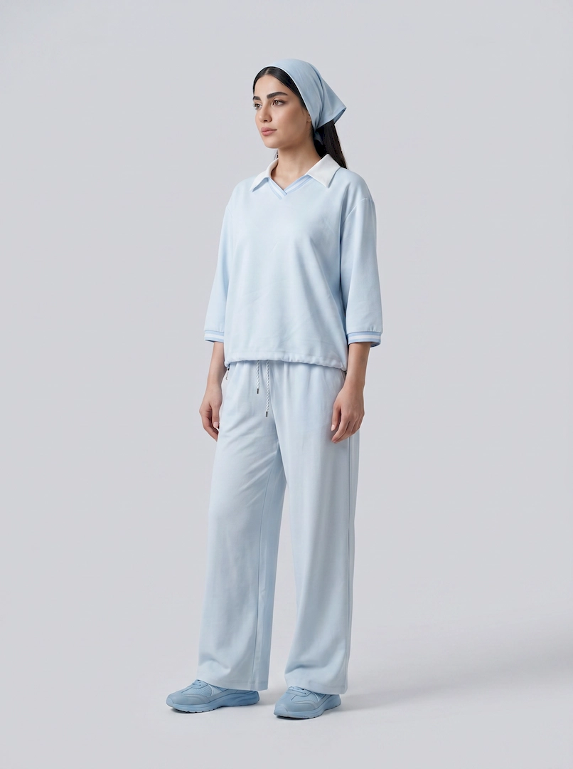 کراپ و شلوار لایوسل زنانه 10259